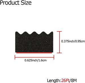 Epdm גומי קצף מזג אוויר הפריקה דלת חותם מלבן אריגה דבק אחורי חותם דלת חותם Rv עבור מכוניות חלון - Product Image 2