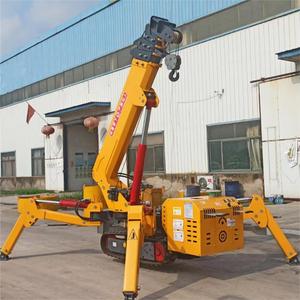 Mobile Crawler <b>Crane</b> 5 Ton Telescopic Small Hydraulic <b>Engine</b> Mini Spider Price Spider <b>Crane</b> - Product Image 5