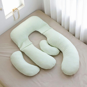 SUREWALHOME <span class=keywords><strong>Embarazo</strong></span> Body Pillow Side Sleeper Almohada Soporte para espalda Caderas Pierna Estómago para mujeres de maternidad con cubierta extraíble - Product Image 5