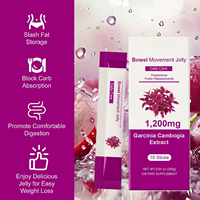 Bâtonnets de gelée OEM pour le transit intestinal, extrait de Garcinia Cambogia 1200mg, saveur raisin, complément pour femmes, digestion, produits de perte de poids