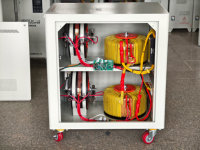 Stabilisateur de tension automatique monophasé 60 kVA, 220 V, 50/60 Hz, type servomoteur, AVR, affichage LCD en cuivre, TND SVC, usage industriel