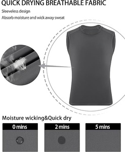 Canotta Senza Maniche per Ragazzi, Asciugatura Rapida, Personalizzabile, Top Sportivo Bianco per Basket - Product Image 5
