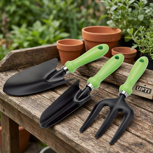 Juego de Herramientas de Jardín de 3 Piezas de Alta Calidad UPTI Hecho en Taiwán, Mango de PP Verde, Pala, Transplantador, Paleta, Personalizable OEM - Product Image 2
