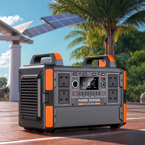 Batterie étanche MPPT avec télécommande pour bateau de pêche, yacht, kayak, station d'alimentation portable 1200W, générateur solaire T11 haute capacité - Product Image 1
