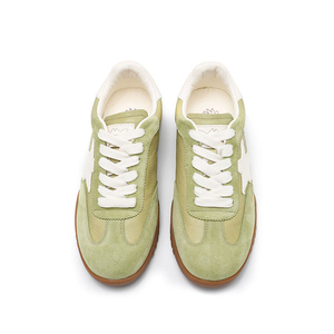 Disponibili <span class=keywords><strong>Sneakers</strong></span> da Donna in Camoscio <span class=keywords><strong>con</strong></span> Stelle Pastello, Scarpe Casual Stile Retrò Tedesco <span class=keywords><strong>con</strong></span> Suola in Gomma - Product Image 5