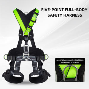 高さとロッククライミングでの屋外作業のためのプロの5点フルボディハーネス - Product Image 2