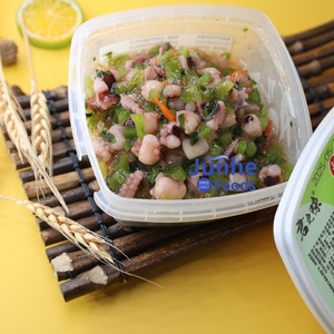 Pulpo cocinado instantáneo con sabor japonés Listo para comer Ensalada congelada Topping Sushi Sabor a mostaza dulce Bolsa empaquetada Directo a China - Product Image 1