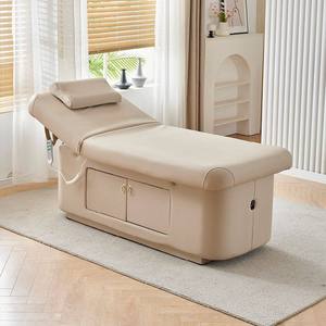Lit de spa électrique intelligent avec matelas en latex et fonction de chauffage, table de massage à hauteur réglable pour salon de beauté - Product Image 4