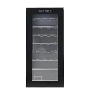 32 bottles 48L home wine fridge removable stainless steel shelves low noise silent bedroom beverage wine cooler