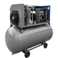 Compresseur d'Air à Vis Industriel 2 en 1 de Type 4kW 5.5kW 7.5kW Avec Réservoir de 270/140 Litres 5HP 7.5HP 10HP