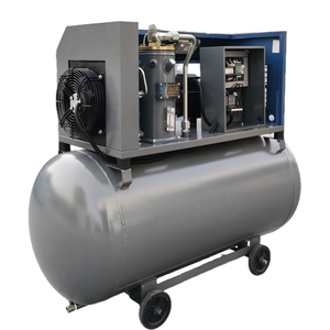 二合一型 4Kw 5.5Kw 7.5Kw 螺杆式空气压缩机，带 270/140 升储气罐，5Hp 7.5Hp 10Hp 工业压缩机 - Product Image 2