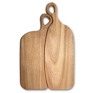 <b>Wooden</b> Cutting Board 9x12.3in Handle Kitchen Chopping <b>Block</b> Solid Wood Rectangle Shape - Product Image 5