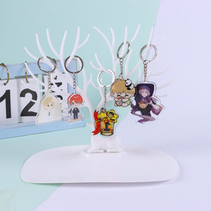 Wholesale Cartoon Acrylic Keychains Gold Supplier Manufacturer for Wedding Guests Souvenirs and Gifts