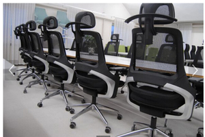 Modern Unique Patent Style High Back Mesh Ergonomic Executive <b>Office</b> <b>Chair</b> with Aluminum Base BIFMA Certified Lift <b>Chair</b> - Product Image 4