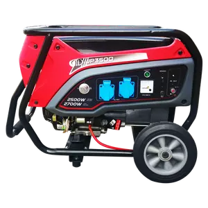 Factory Price 2.5kw 2.5kva 2.7kw 2.7kva 3kw 3kva 7HP Engine 4 Stroke Open Frame Type Portable Gasoline Generators for Home Use