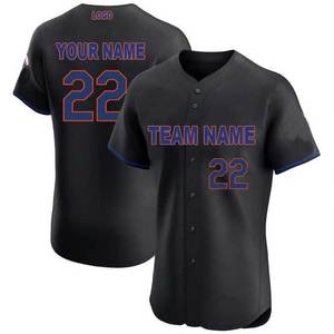 Op maat gemaakt honkbalshirt met stadsrandontwerp voor Metro Gear Navy Orange White Teamwear Polyester/Nylon Karakterpatroon Snel - Product Image 4