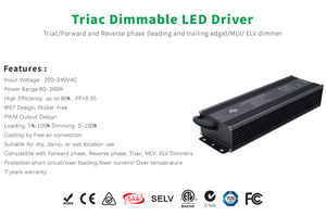 ETL SAA RCM không thấm nước dẫn biến áp 100W 150W 200W 300W DC 12V 24V cho COB <span class=keywords><strong>LED</strong></span> 24V dải - Product Image 3