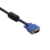 Cable Conmutador KVM USB VGA 4 en 1 con Audio/Micrófono, Revestimiento de PVC, Compatible con Reproductor de DVD