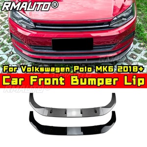 Paraurti anteriore per auto con Spoiler a labbro deflettore paraurti anteriore per <span class=keywords><strong>Volkswagen</strong></span> <span class=keywords><strong>Polo</strong></span> MK6 2018 + Kit carrozzeria <span class=keywords><strong>accessori</strong></span> auto - Product Image 2