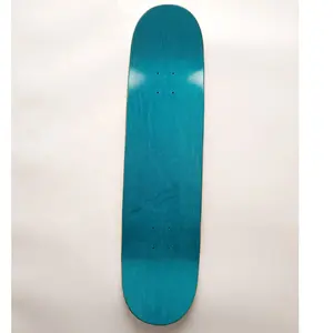 8.25 polegadas skate deck Skate Board Decks Canadian Maple 7 Lay azul e preto baralhos de bordo manchados