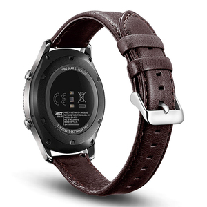 Correas de reloj de cuero genuino clásico 18mm 22mm 20mm 23mm correa de reloj Vintage para Samsung Galaxy <span class=keywords><strong>Watch</strong></span> 4 <span class=keywords><strong>5</strong></span> 6 <span class=keywords><strong>Gear</strong></span> S3 - Product Image 3
