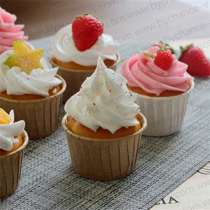 โมเดลอาหารจำลองคุณภาพสูงสำหรับตกแต่งร้านเบเกอรี่ ผลไม้จำลอง ทาร์ต คัพเค้ก ของตกแต่งงานปาร์ตี้ จัดแสดงบนโต๊ะ - Product Image 6