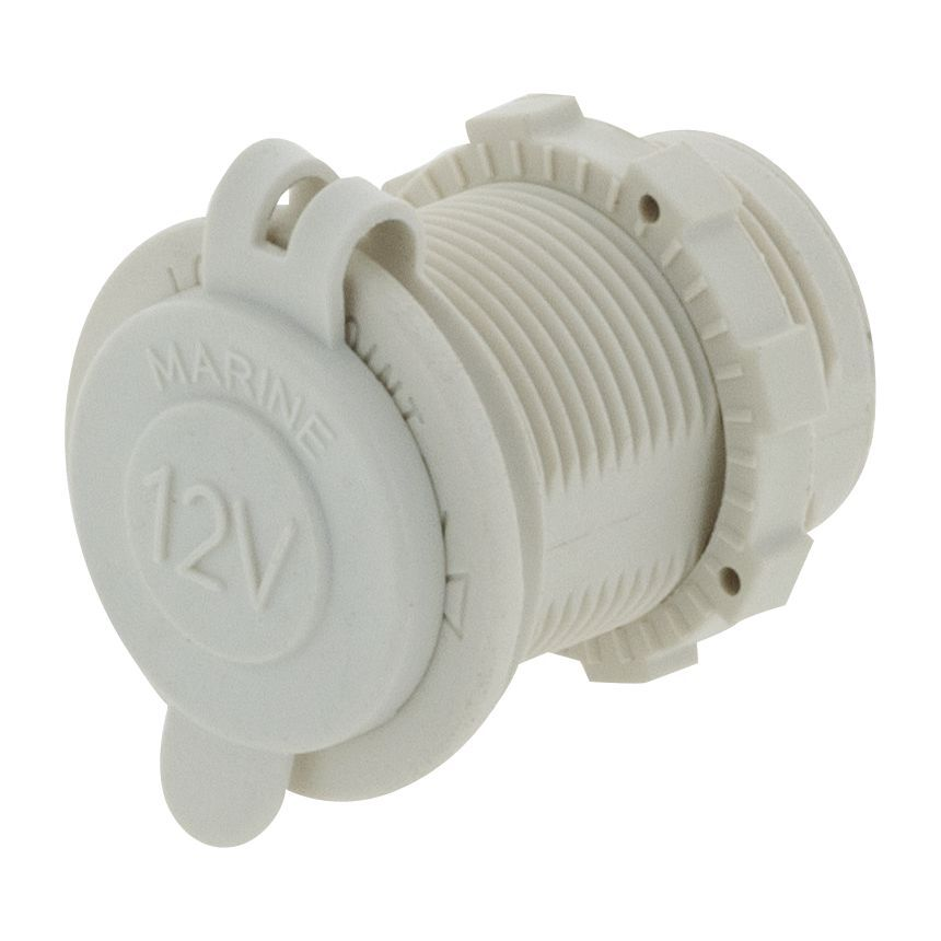 motorcycle waterproof 12v cigarette lighter socket White 12V Cigarette Lighter Socket