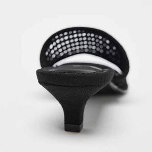 <span class=keywords><strong>Sandales</strong></span> à talons pour l'été chaussures pour femmes noir tressé Mule chaussures décontracté polyvalent pantoufles femmes respirant <span class=keywords><strong>sandales</strong></span> à talons - Product Image 6