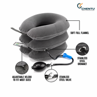 Dispositif de traction cervicale gonflable pour fabricants, masseur en velours entièrement rembourré à trois couches, attelle cervicale pour usage domestique