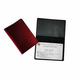 Customized PVC Velvet Credit Card Sleeve, Credit Card Wallet, Vinyl Bank Cards Protector Holder