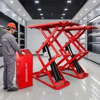 Elevador de Tijera Hidráulico Gaosheng de 3t y 3.5t de Capacidad, con Certificación CE/ISO, 10 Años de Garantía, para Distribuidores Mayoristas