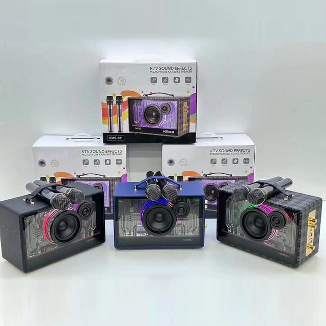 Wireless Best Gift Microphone Karaoke BT Speaker Portable Outdoor Rgb Party Speaker With Wireless Microphone Speaker
