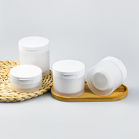 Pot en plastique 100ML pour pot de baume nettoyant avec cuillère sur le capuchon et pot de crème de sommeil Flip Top Cap
