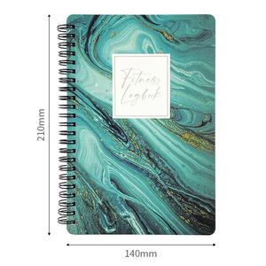 Diario settimanale personalizzato <span class=keywords><strong>con</strong></span> spirale per allenamenti, per uomo e <span class=keywords><strong>donna</strong></span>, <span class=keywords><strong>con</strong></span> stampa e registro fitness per il monitoraggio della perdita di peso - Regalo - Product Image 5