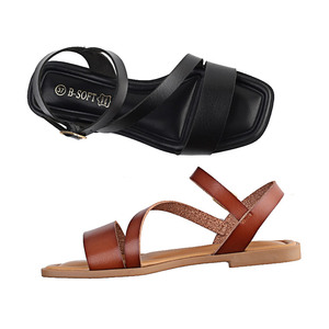 Damen-Sandalen mit Knöchelriemen und Schnalle, Premium-Mikrofaser, PU-TPR-Sohle, Sommer-Slides, Rutschfest, Modischer Trend, Private Label - Product Image 6