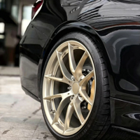 Jantes forgées monobloc en or brossé 18-24 pouces 5x112 114.3 120 127 compatibles avec BMW M3 M5 320i G28 440i 425i F36, jantes en alliage d'aluminium