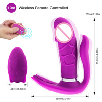 Frauen-Sexspielzeug Tragbarer Slip-Vibrator Unsichtbare Vibrierende Unterwäsche Dildo-Vibrator Massagegerät mit Fernbedienung und Heizfunktion