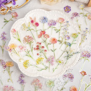 Paquete de 30 Pegatinas de la Serie Flower Prelude, Decoración Floral Artificial Creativa para Fiestas, Pegatinas Autoadhesivas de PET para Scrapbooking - Product Image 2