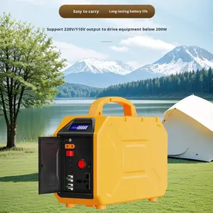 <span class=keywords><strong>UPS</strong></span> 휴대용 발전소 200W 배터리 220V/110V 납산 백업 MPPT 순수 사인파 인버터 손전등 RV 포트 - Product Image 2