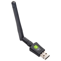 Adaptador de Red Inalámbrico AC650M, Adaptador WiFi USB de Doble Banda 2.4GHz/5GHz para PC, Sin Necesidad de Controladores