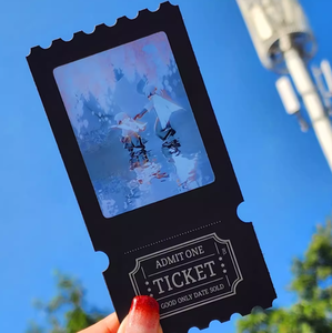 Marque-page personnalisé en forme <span class=keywords><strong>de</strong></span> ticket <span class=keywords><strong>de</strong></span> cinéma avec effet lumière et ombre, design photo DIY, petite carte culturelle et créative sur le thème des stars du cinéma - Product Image 1