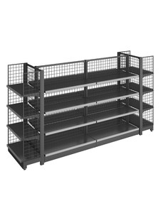 Étagère de présentation pour supermarché <span class=keywords><strong>Le</strong></span> Chuang, étagère de magasin de proximité Rosen, pour snacks, simple face, double face, en acier laminé à froid, 5 niveaux - Product Image 6