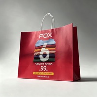 Sacs shopping en papier personnalisés pour magasins de vêtements, sacs de transport pour vêtements de marque