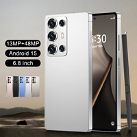 Teléfono Inteligente C25Ultra 5G con Pantalla HD de 6.8 Pulgadas, Android 15, Ocho Núcleos, 12 GB + 512 GB de Almacenamiento, Reconocimiento Facial, Doble SIM, Doble Modo de Espera, 6000 mAh