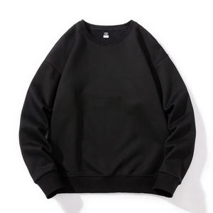 Custom Logo O-Neck <b>Hoodie</b> Crew Neck Unisex 100% Cotton Thick Gsm Oversized Sweatshirt Embroidered Crewneck Blank <b>Men</b> Sweatshirt - Product Image 4