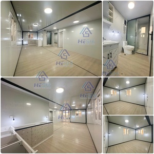 Maison préfabriquée extensible en conteneur de 59 m² pour famille, 20 pieds x 30 pieds, 2, 3, 4 ou 5 chambres, maison mobile pliable galvanisée, maison déplaçable, casita - Product Image 4