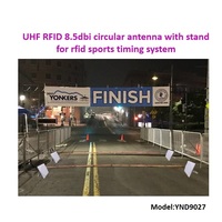 Antenne RFID UHF à gain élevé longue portée 8,5 dBi en ABS étanche/résistante aux intempéries YND YND9027 pour système de gestion de documents/entrepôts