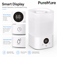 Diffuseur d'arômes à remplissage par le haut pour chambre à coucher, 3L pour grande pièce, facile à remplir et à nettoyer, humidificateur silencieux à brume froide pour la maison et la chambre de bébé