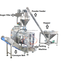 Machine de remplissage emballage de poudre multifonctionnelle 100g 500g 1kg 2kg 3kg 5kg Machine d'emballage de poudre de farine d'herbes en poudre