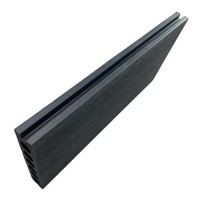 AW015 2025 Lames de terrasse modernes antidérapantes en composite bois-plastique (WPC) pour extérieur, à emboîtement, co-extrusion, pour jardin et parc